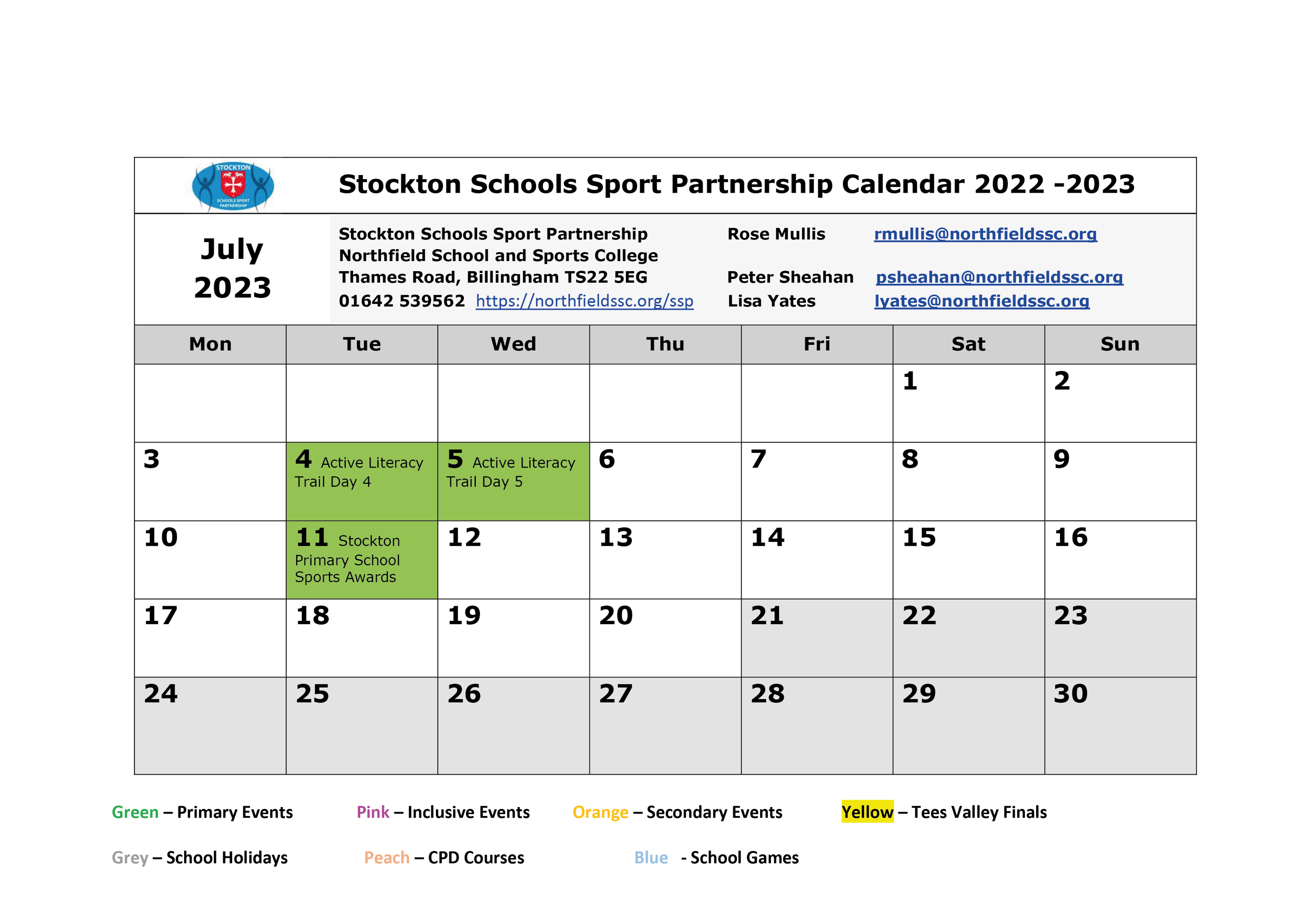 Sssp calendar 2022 23 july